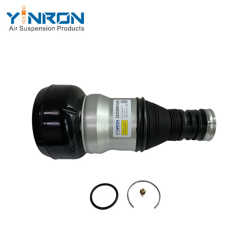 Side profile view of Mercedes-Benz S-Class W222 rear air suspension spring (A2223205313)