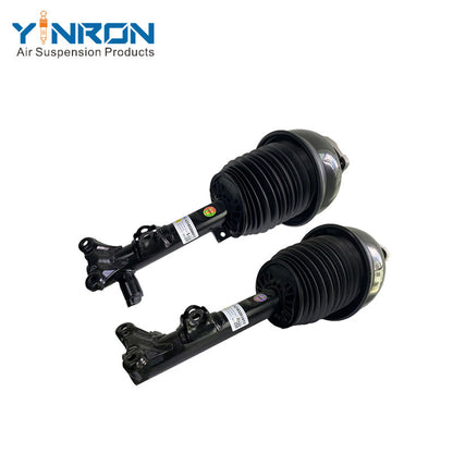 Pair main view of Mercedes-Benz CLS C218 front air suspension struts with ADS (A2183206513 & A2183206613)