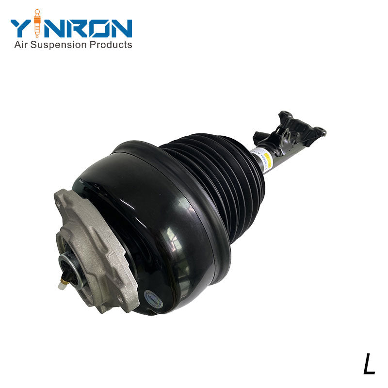 Full front view of Mercedes-Benz CLS C218 front left air suspension strut with ADS (A2183206513)