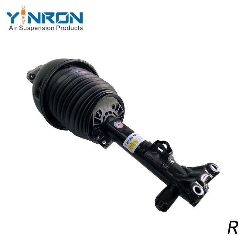 Full front view of Mercedes-Benz CLS C218 front right air suspension strut with ADS (A2183206613)