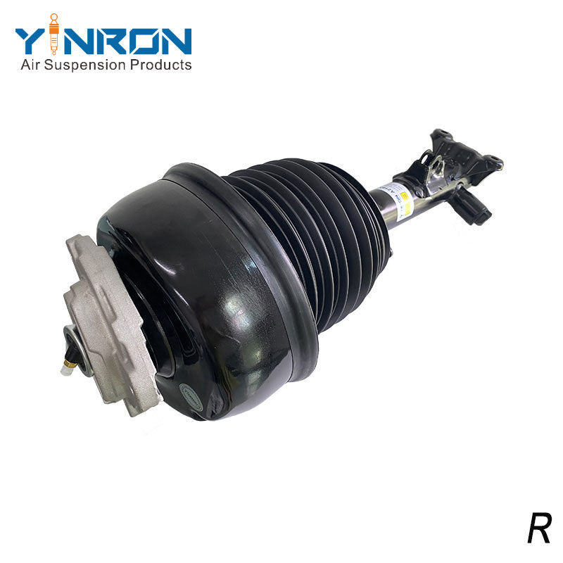 Side view of Mercedes-Benz CLS C218 front right air suspension strut with ADS (A2183206613)