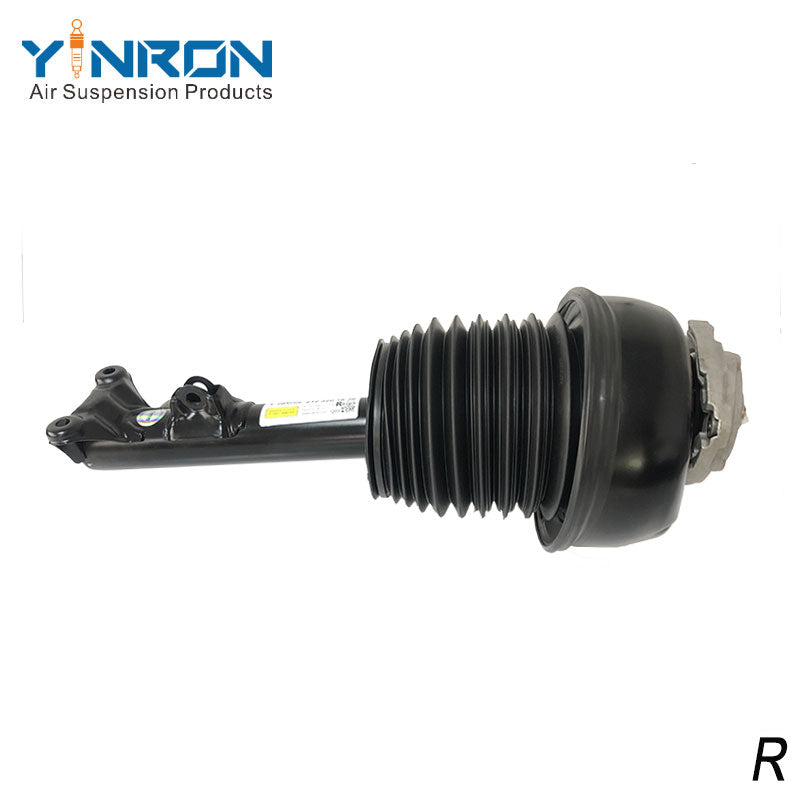 Full front view of Mercedes-Benz E-Class W212 front right air suspension strut with ADS (A2123200813)