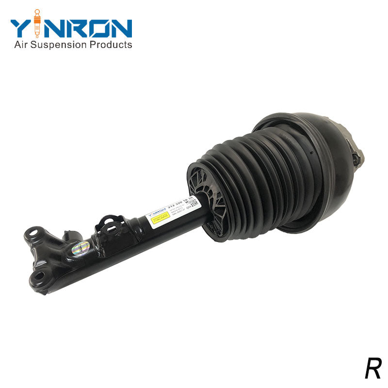 Side view of Mercedes-Benz E-Class W212 front right air suspension strut with ADS (A2123200813)