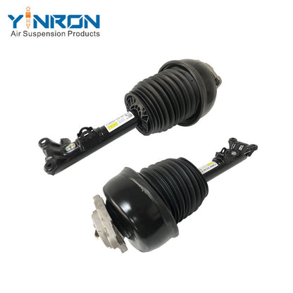 Full view of a pair of Mercedes-Benz E-Class W212 front air suspension struts with ADS (A2123200913 /A2123200813)