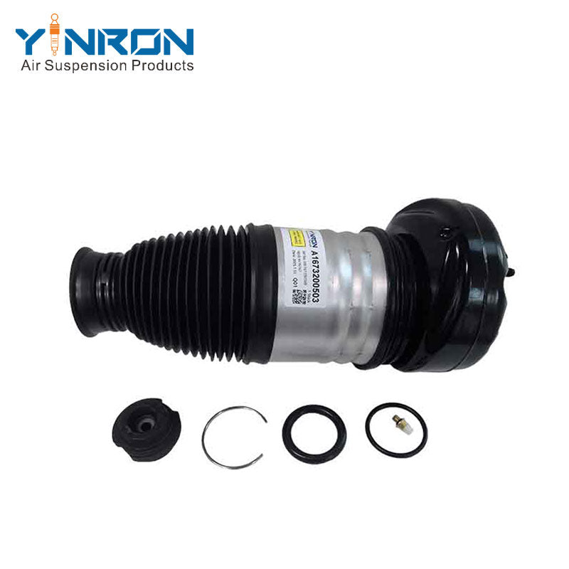 Full front view of Mercedes GLE-Class W167 front left air suspension spring (A1673200503)