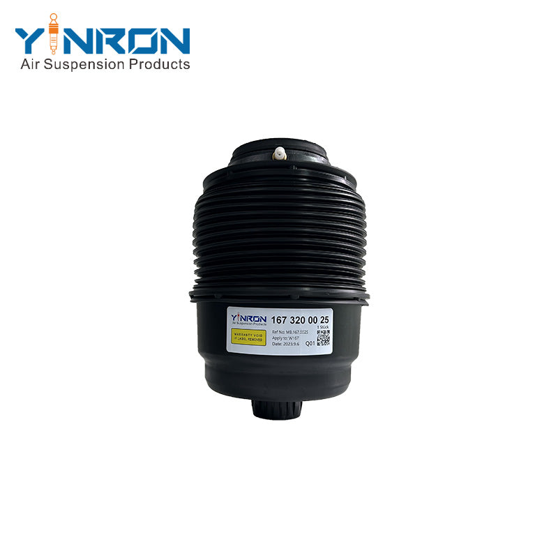 Vertical top-down view of Mercedes GLE-Class W167 rear air suspension spring (A1673200025)