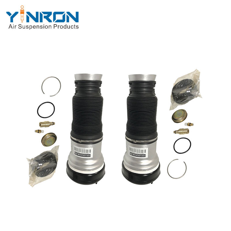 Side view of Mercedes S-Class W220 & W220 4Matic front air suspension spring pair (A2203202438)