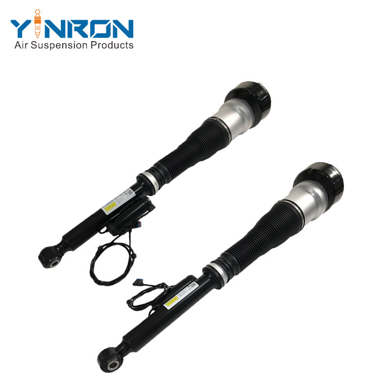 Side view of Mercedes S-Class W221 rear air suspension strut pair (A2213205513 & A2213205613)