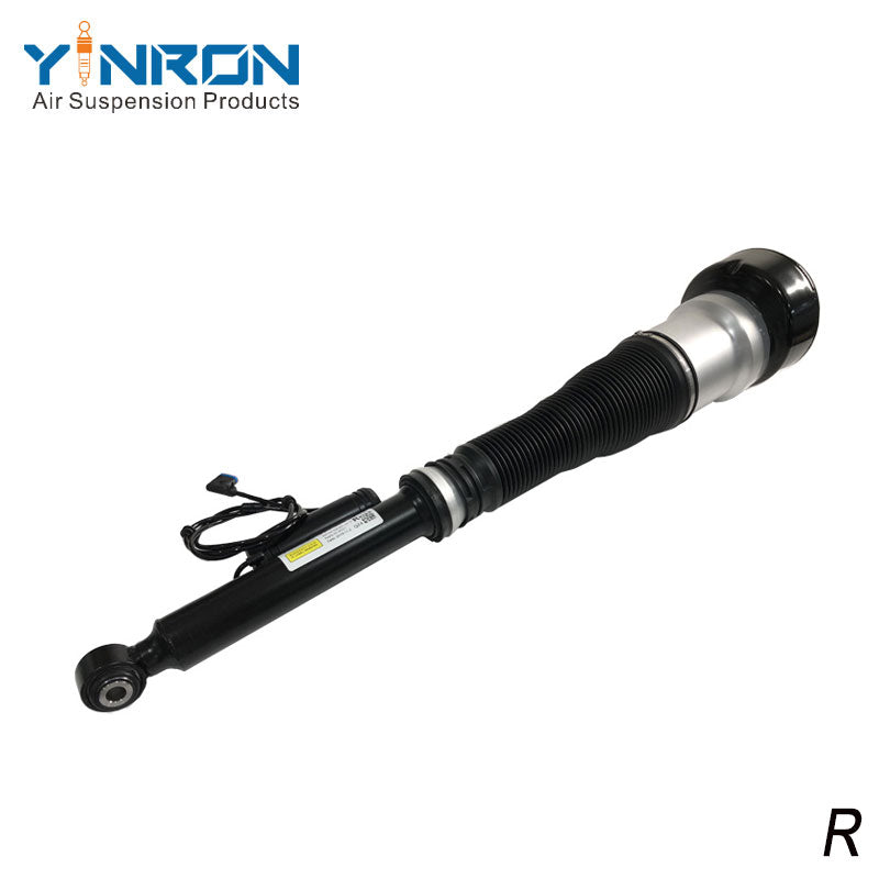 Eye-level view of Mercedes S-Class W221 rear right air suspension strut (A2213205613)