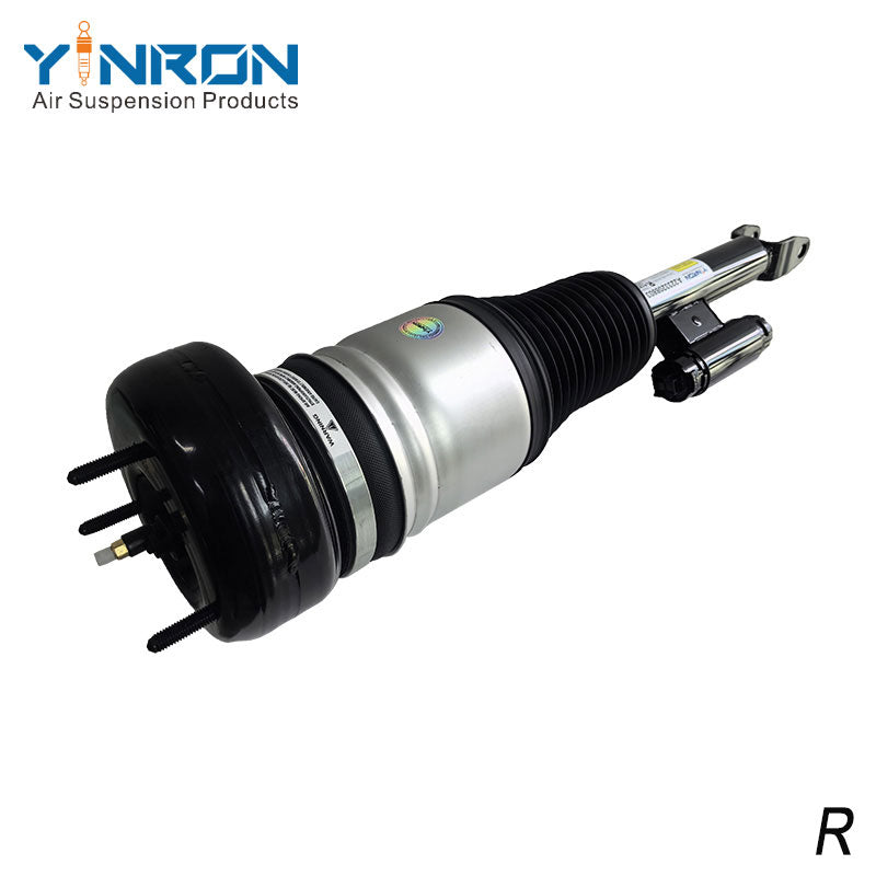 45-degree perspective view of Mercedes S-Class W223 front right air suspension strut (A2233208803)