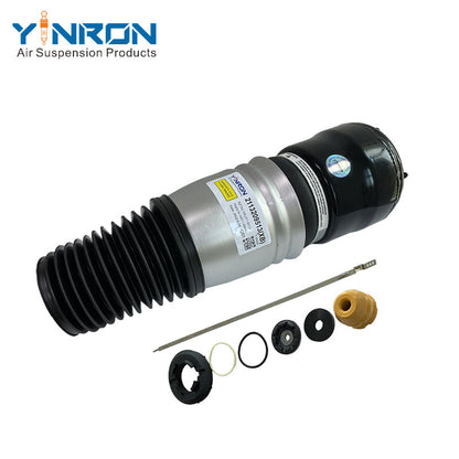 Detail close-up view of Mercedes W211 4Matic front air suspension spring (A2113209513)