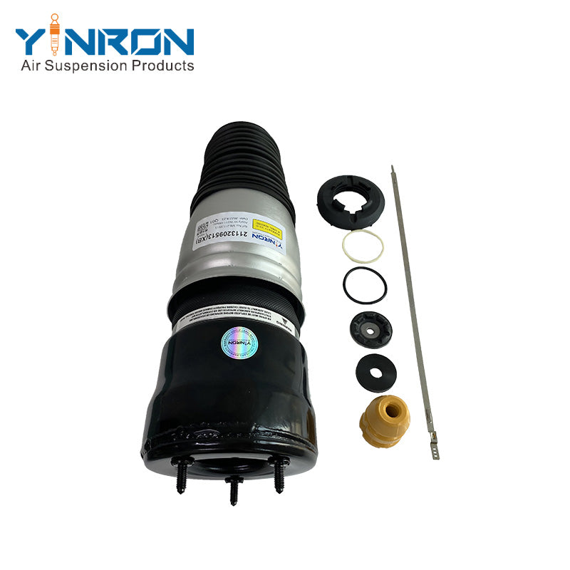 Eye-level front view of Mercedes W211 4Matic front air suspension spring (A2113209513)