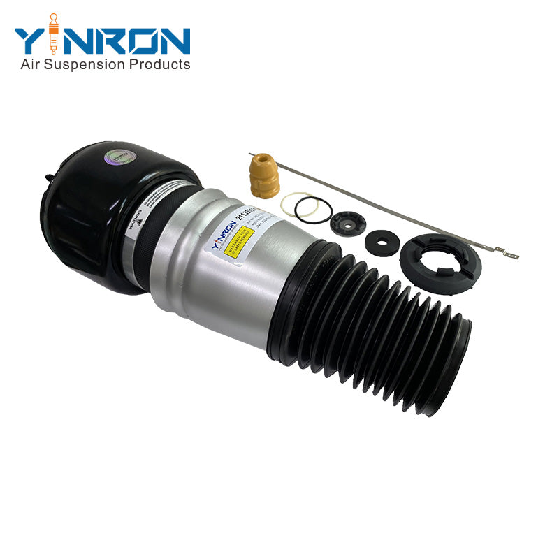 45 degree front tilt view of Mercedes W211 C219 front air suspension spring A2113209313, A2113209413