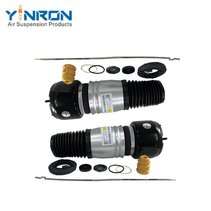 Pair view of Mercedes W211 C219 front air suspension spring A2113209313, A2113209413

