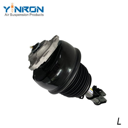 Full front view of Mercedes W212 4Matic front left air suspension strut with ADS (A2123203338)