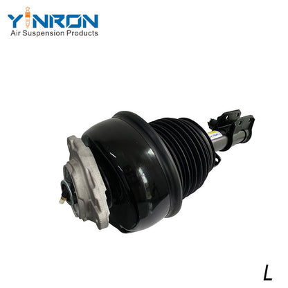 Side view of Mercedes W212 4Matic front left air suspension strut with ADS (A2123203338)