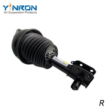 Side view of Mercedes W212 4Matic front right air suspension strut with ADS (A2123203438)