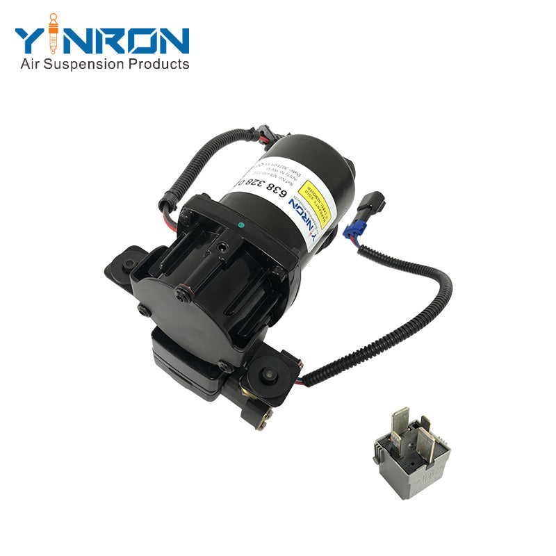 Side view of Mercedes-Benz V class VITO W638 air suspension compressor pump (A6383280202) with Relay