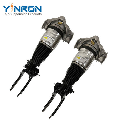 A pair of new YINRON front air shock absorbers (L+R) for Porsche Cayenne 955, designed for direct plug-and-play installation.