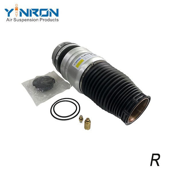 45-degree perspective view of Porsche Cayenne 955 front right air suspension spring (95535840400)