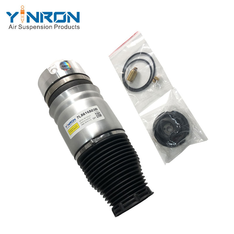 45-degree angle perspective of Porsche Cayenne I 955 rear air suspension spring (95535850300)