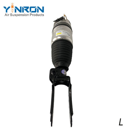 Vertical top-down view of Porsche Cayenne 958 front left air suspension strut (95835803916)