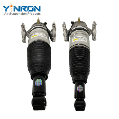 Full front view of Porsche Cayenne 958 rear air suspension strut pair (95835801900 & 95835802000)