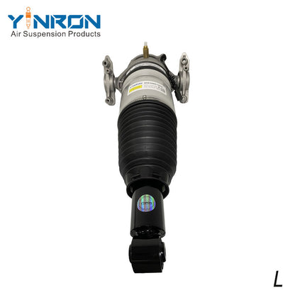 Vertical top-down view of Porsche Cayenne 958 rear left air suspension strut (95835801900)