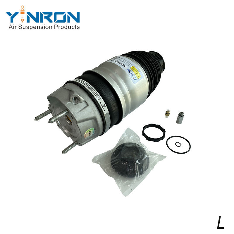 Side view of Porsche Cayenne II 958 left front air suspension spring (95834305100)