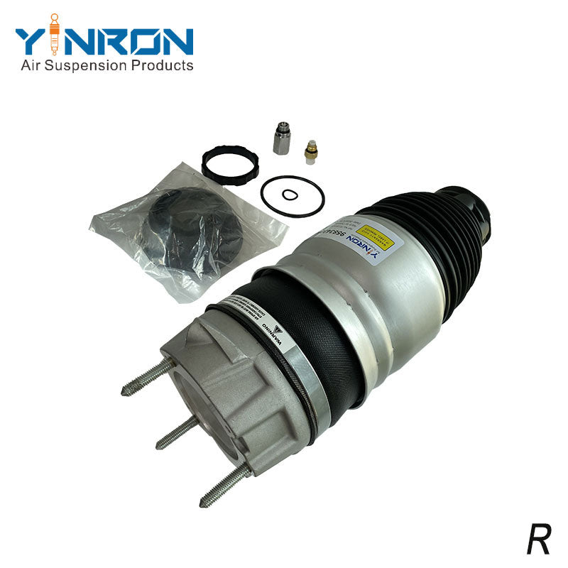 45-degree view of Porsche Cayenne II 958 right front air suspension spring (95834305200)