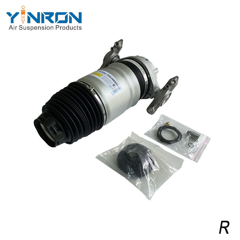 Side view of Porsche Cayenne II 958 right rear air suspension spring (95835850400)