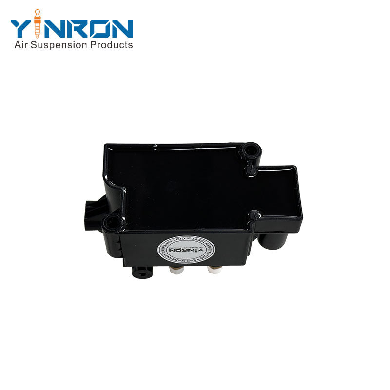 Bottom flat view for Porsche Cayenne III 9YA air suspension valve block (958616013A)