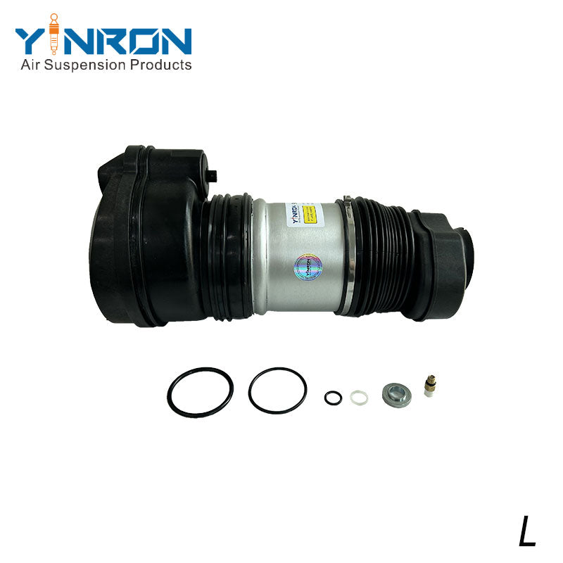 Full front level view of Porsche Cayenne III 9YA front air suspension spring (9Y0616039B)