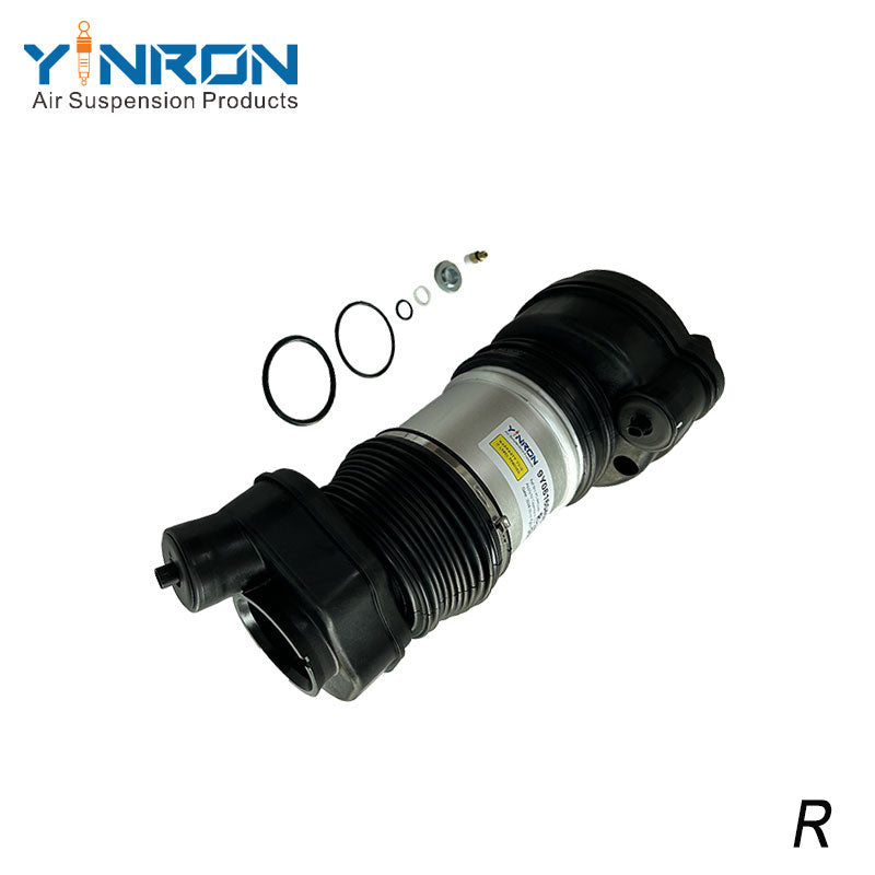 Full 45 degree view of Porsche Cayenne III 9YA front air suspension spring (9Y0616040B)
