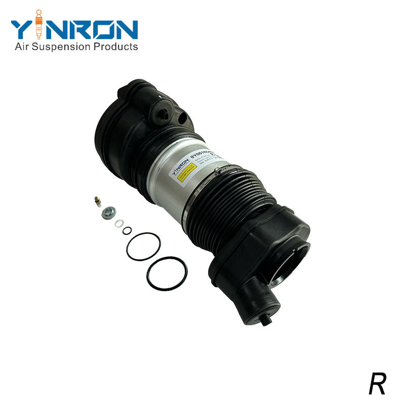 Full front view of Porsche Cayenne III 9YA front air suspension spring (9Y0616040B)