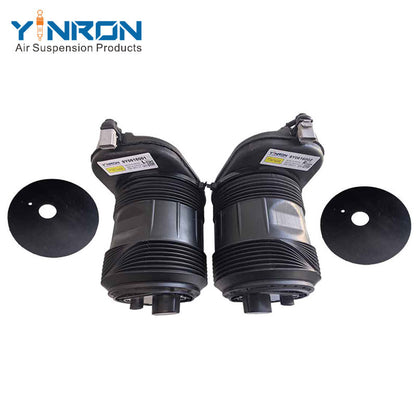 Front view of Porsche Cayenne III 9YA rear air suspension spring pair (9Y0616001 & 9Y0616002)