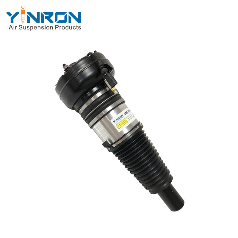 45 degree angled view of Porsche Macan 95B front left PASM air suspension strut (95B616039)