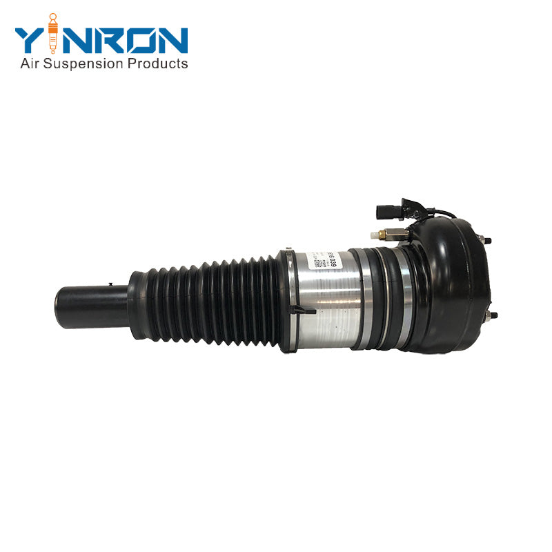 Full main front view of Porsche Macan 95B front left PASM air suspension strut (95B616039)