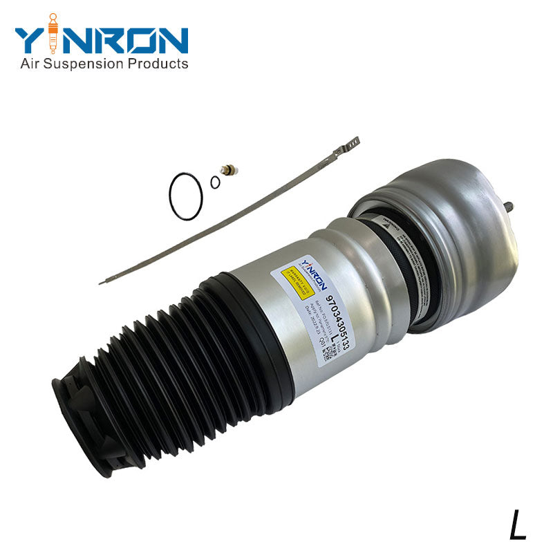45 degree view of Porsche Panamera 2014~2016 front air suspension spring (97034315133)