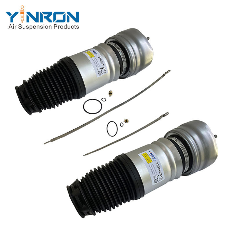 Pair view 2 of Porsche Panamera 2014~2016 front air suspension springs (97034315133 & 97034315233)