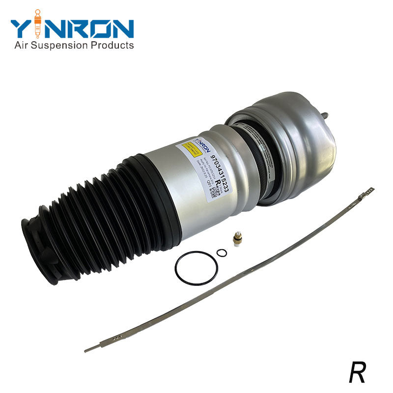 45 degree view of Porsche Panamera 2014~2016 front air suspension spring (97034315233)
