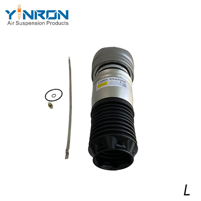 Vertical view of Porsche Panamera 970 G1 front left air suspension spring (97034315100)