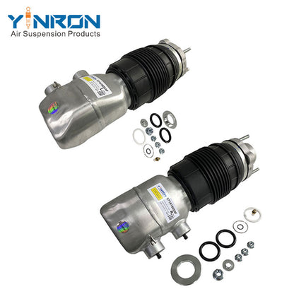 Side view of paired Porsche Panamera 971 front air suspension spring (971616051F & 971616052F)