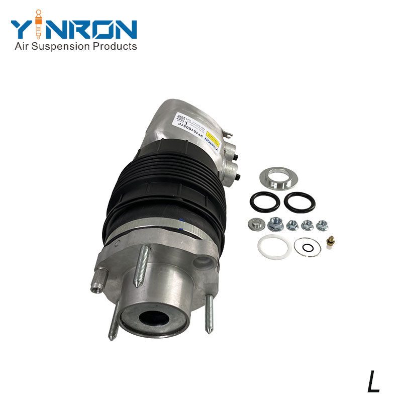 Detail view of Porsche Panamera 971 front air suspension spring (971616051F)