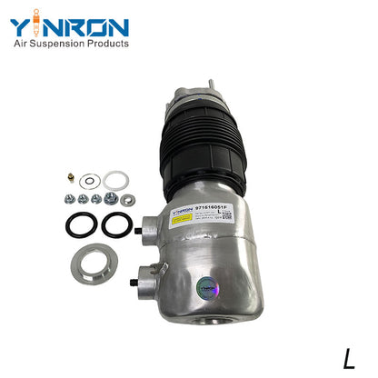 Vertical view of Porsche Panamera 971 front air suspension spring (971616051F)