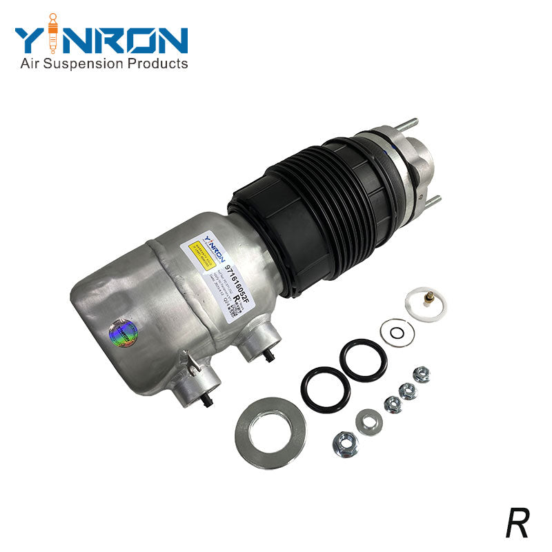 45 degree view of Porsche Panamera 971 front air suspension spring (971616052F)
