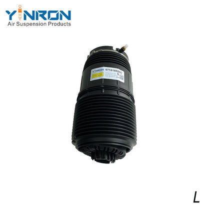 Eye-level view of Porsche Panamera 971 left rear air suspension spring (971616025C)