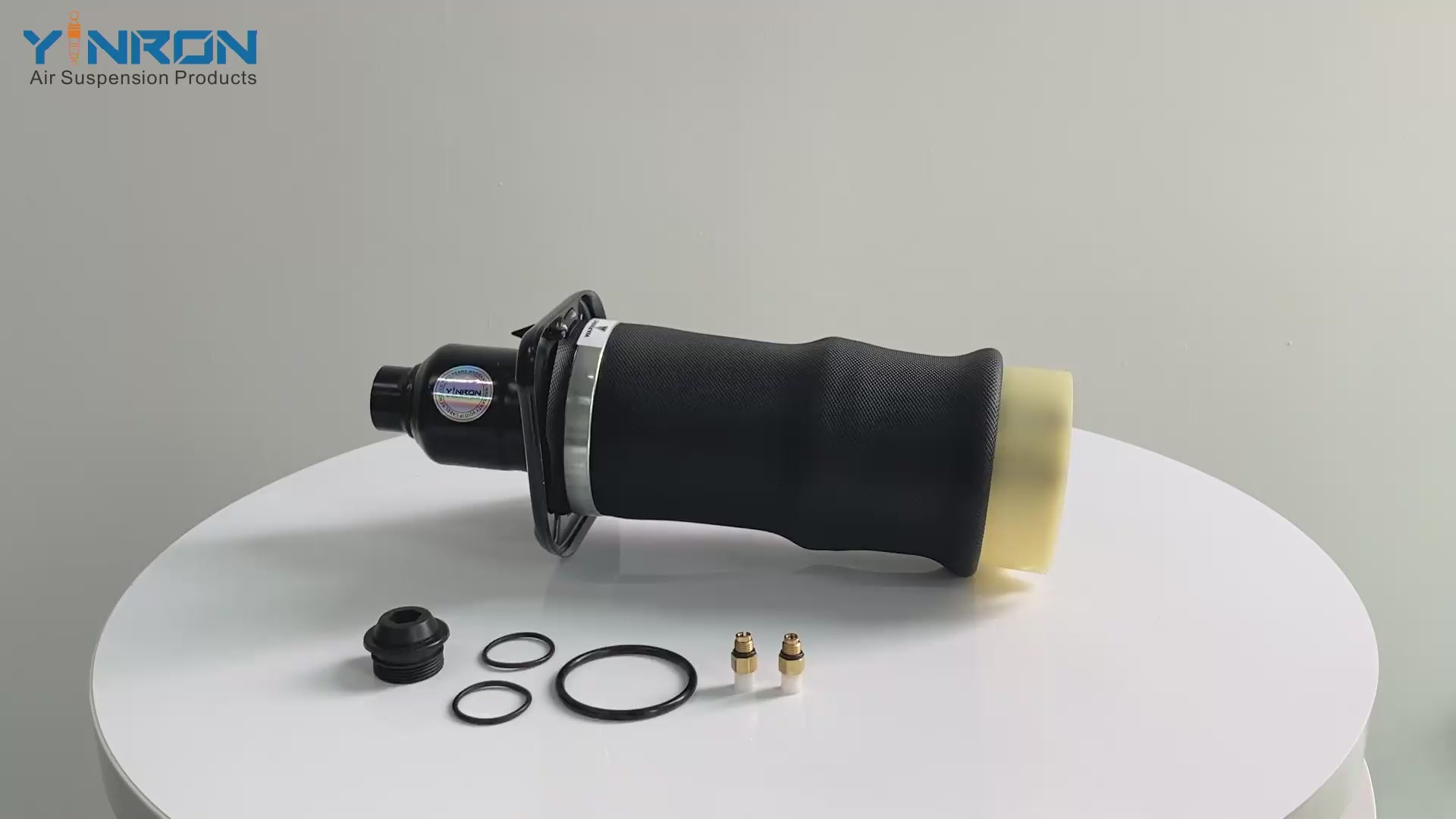360-degree rotation video showcasing the build quality for Audi A6 C5 Allroad Quattro rear left air suspension spring (4Z7616051A)