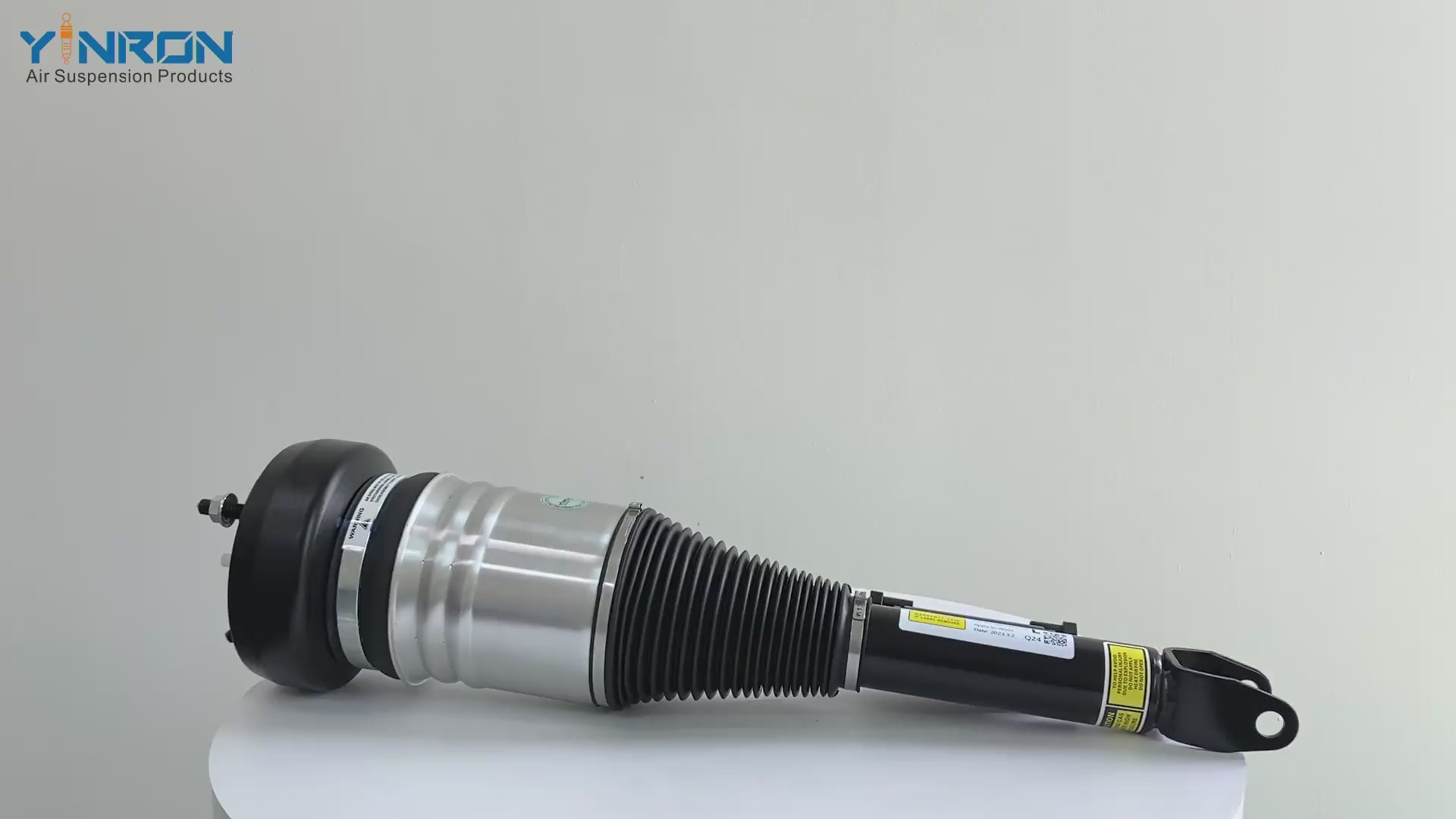 360-degree product showcase of the Mercedes-Benz W205 front left air suspension strut with ADS