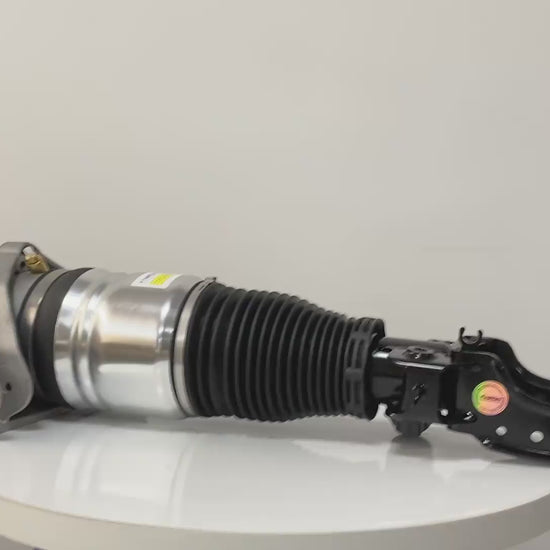 360-degree rotation video of VW Touareg I 7L front air suspension struts with ADS (7L6616039D)